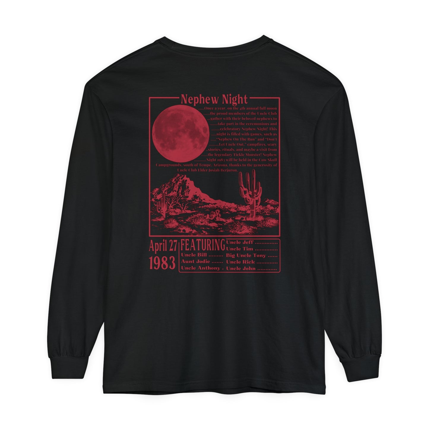Nephew Night 1983 long sleeve tee