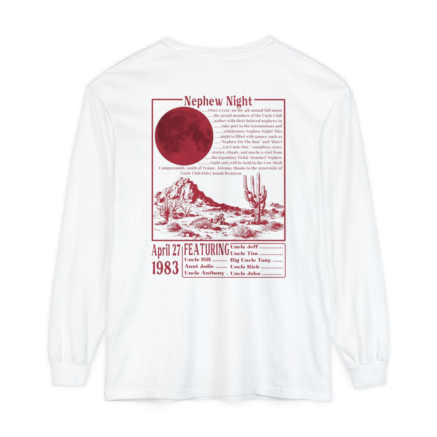 Nephew Night 1983 long sleeve tee