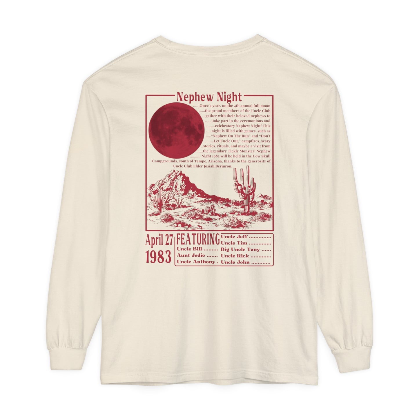 Nephew Night 1983 long sleeve tee