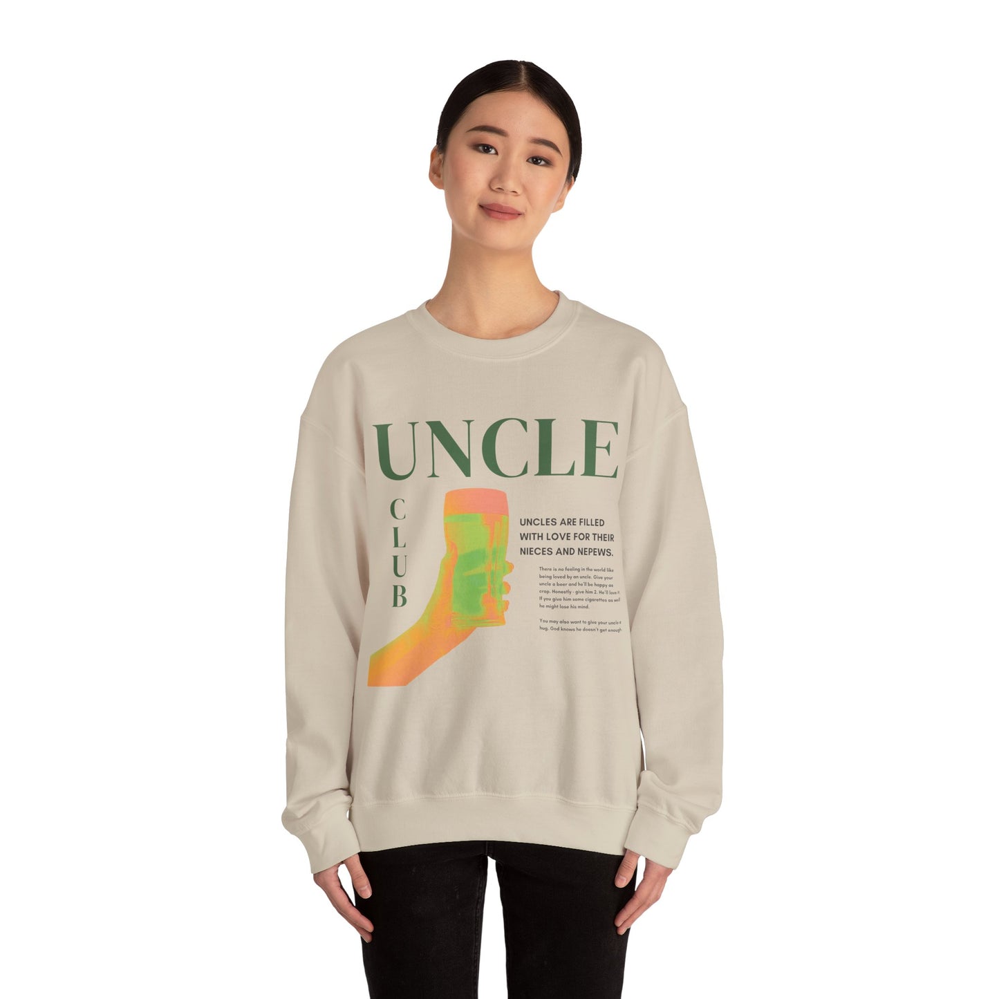 UNCLE infographic crewneck