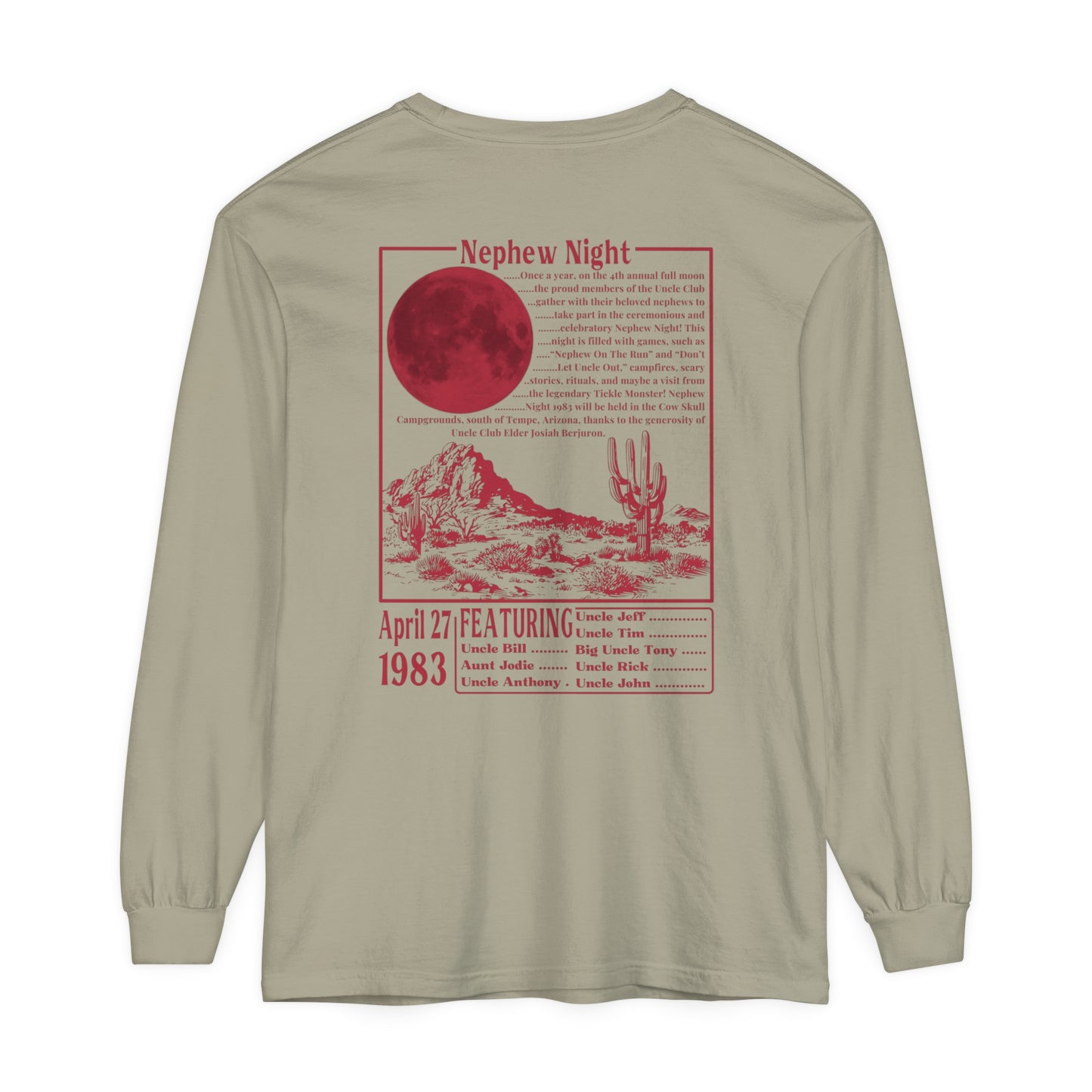 Nephew Night 1983 long sleeve tee