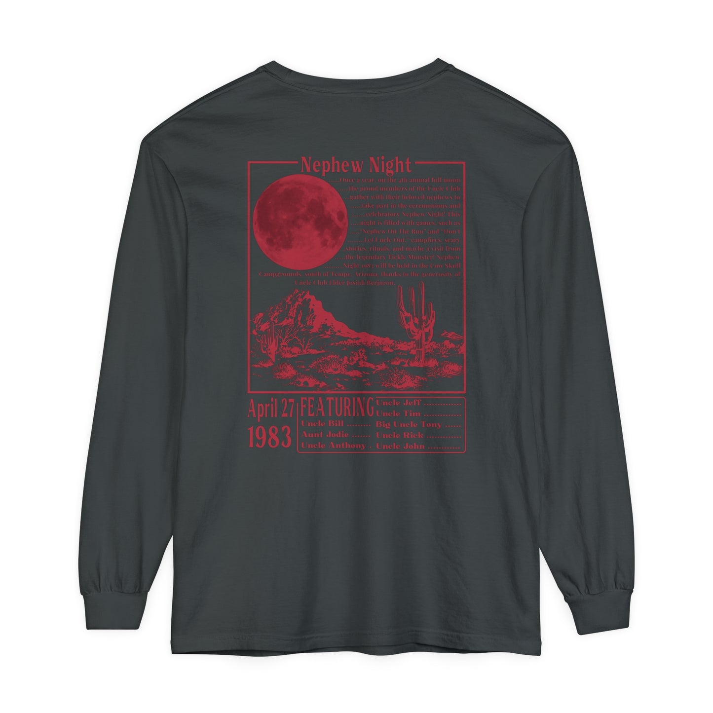 Nephew Night 1983 long sleeve tee