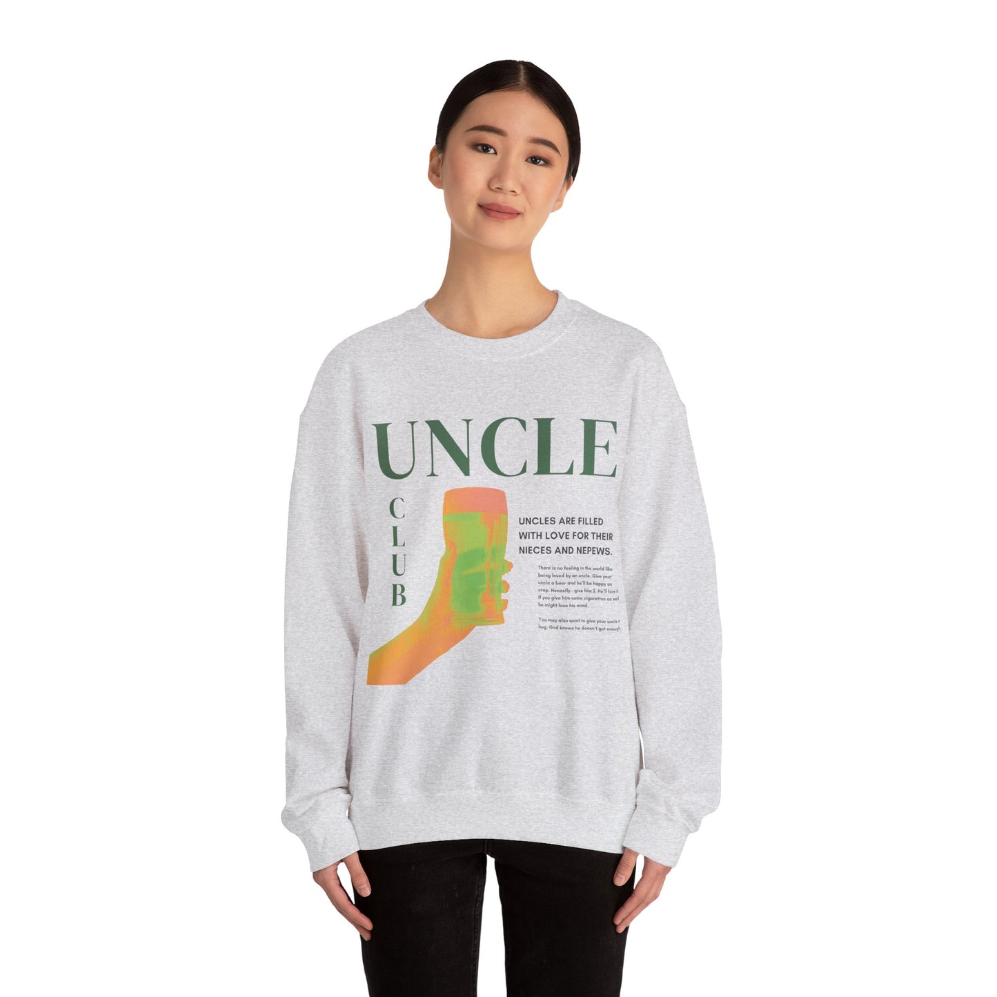 UNCLE infographic crewneck